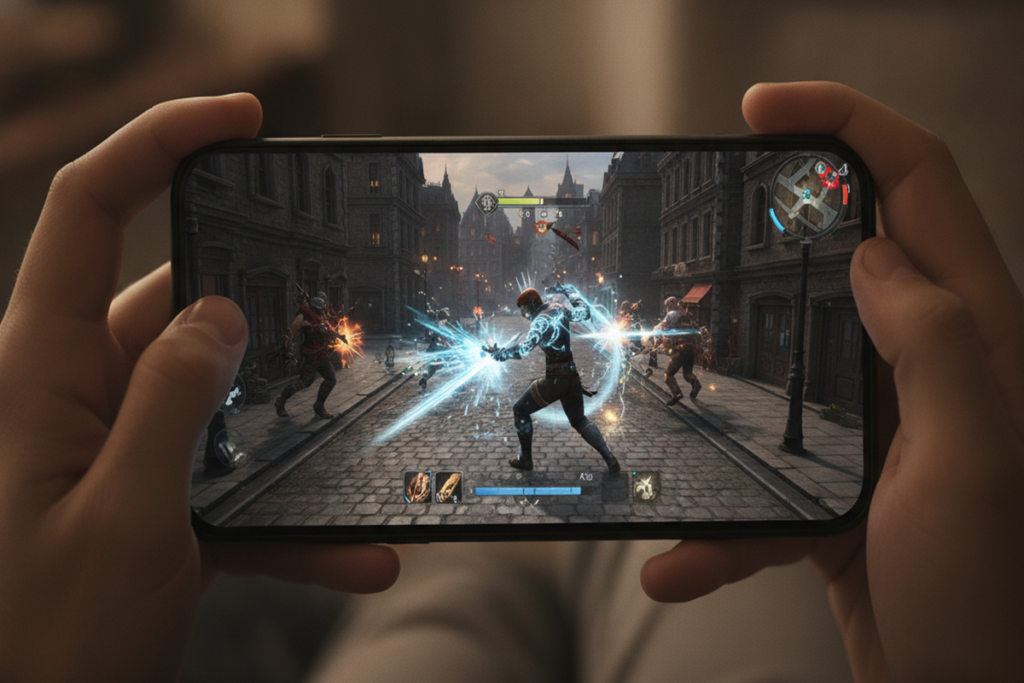 Gameplay d’un jeu mobile ARPG