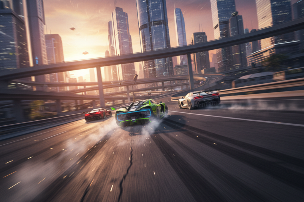 Gameplay d’un jeu similaire à Asphalt Legends