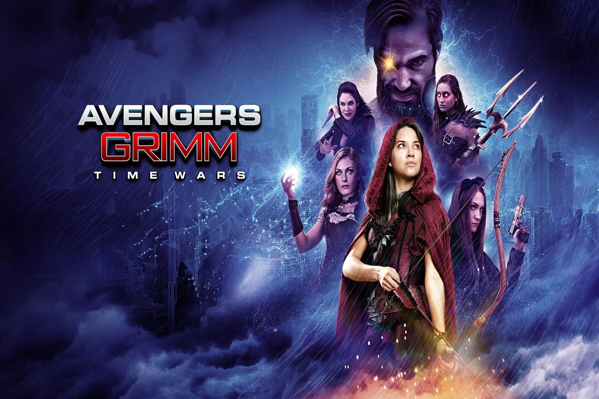 Affiche du film de super-héros Avengers Grimm: Time Wars