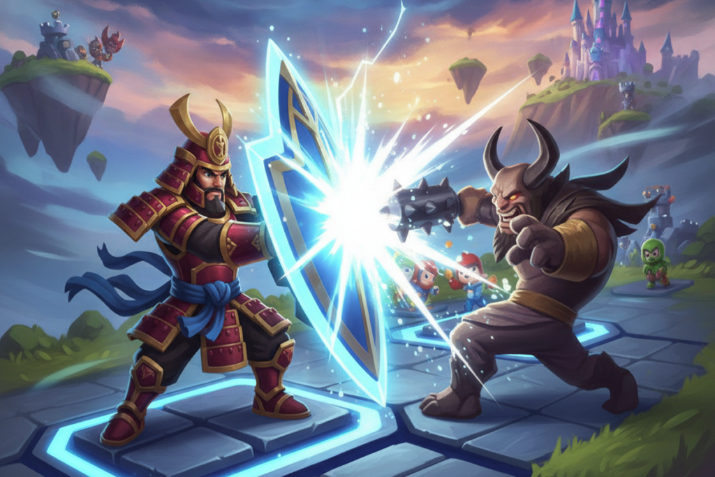 Gameplay d’un jeu similaire à Clash Royale