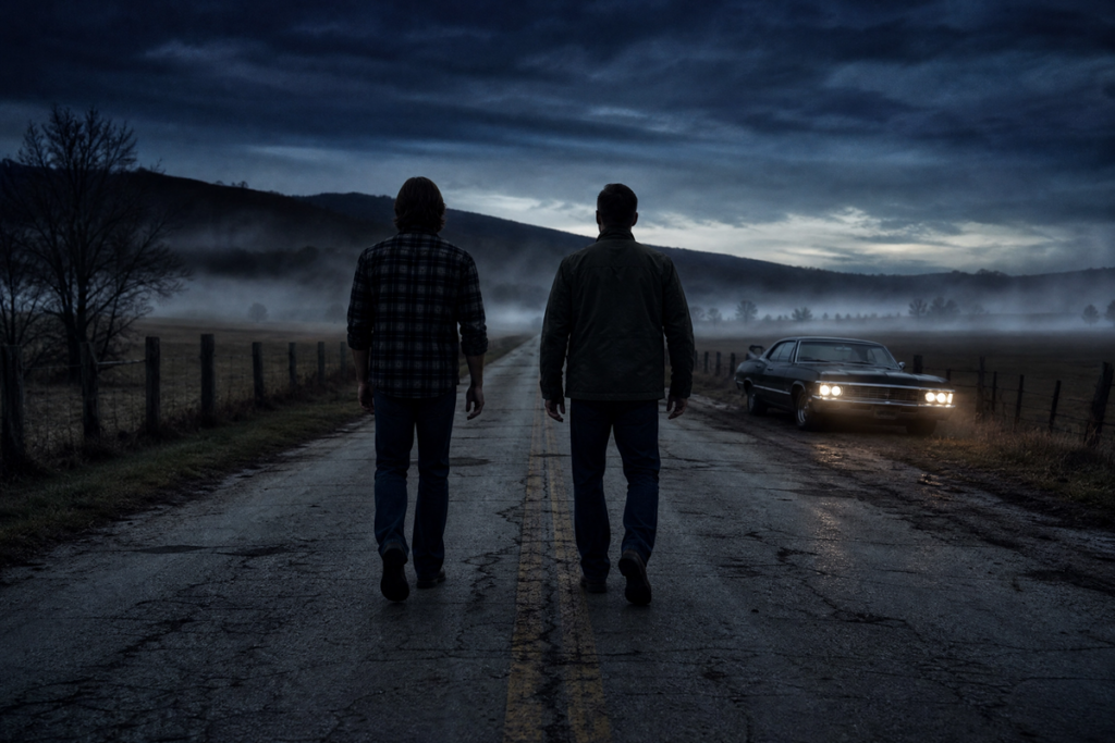 Deux frères rappelant les Winchester de Supernatural