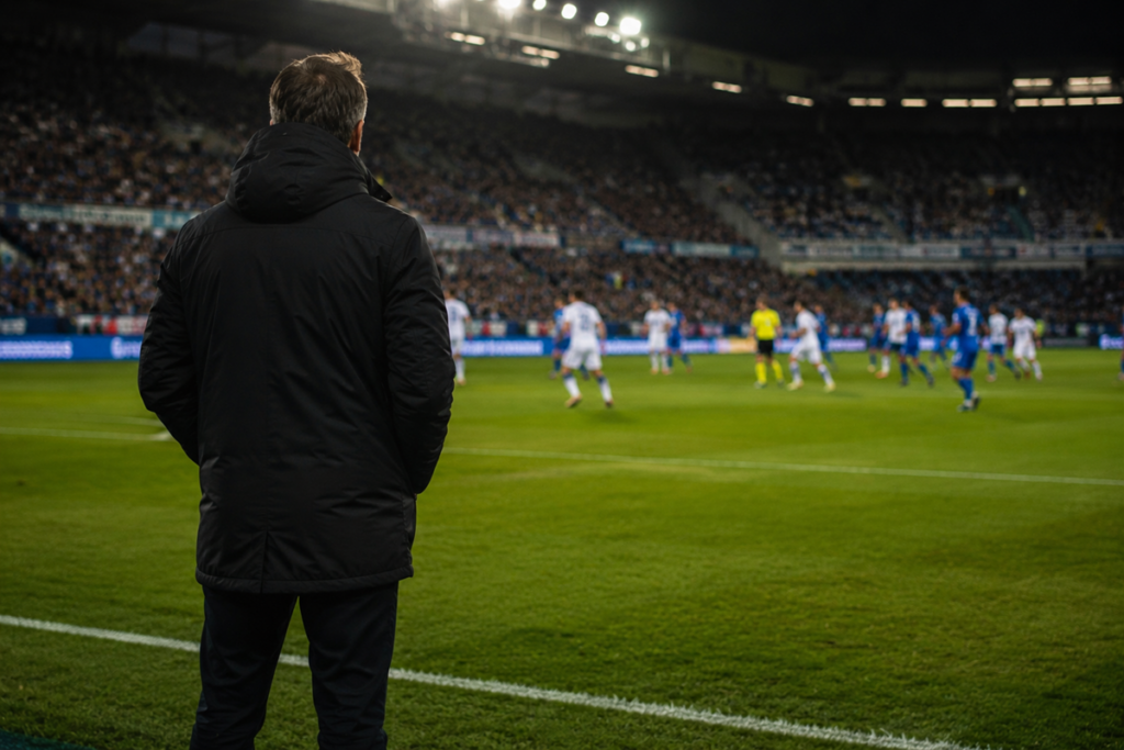 Un entraîneur de football