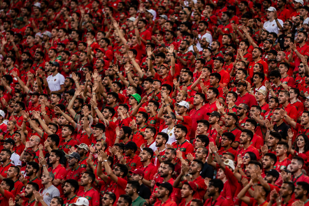 Supporters du Maroc en tribune