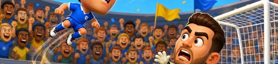 Gameplay d’un jeu comme Football Headz Cup