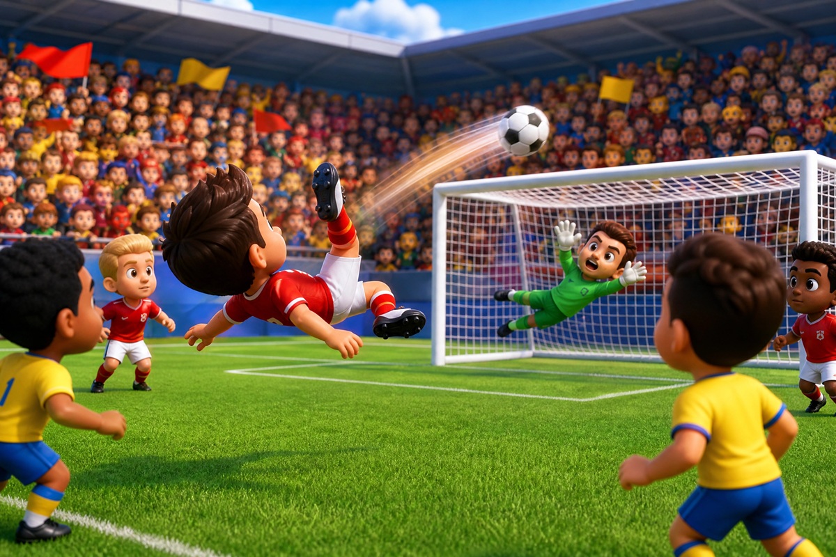 Gameplay d’un jeu comme Football Mini Stars 2026