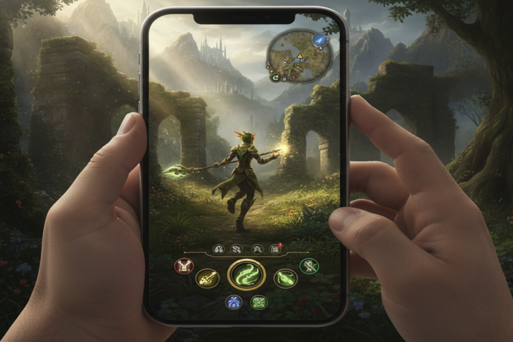 Gameplay d’un jeu MMORPG similaire à Guild Wars Reforged