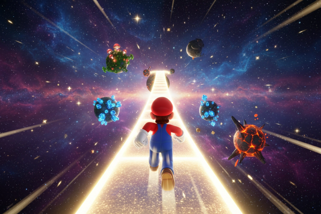 Héros inspiré de Super Mario Galaxy, le film