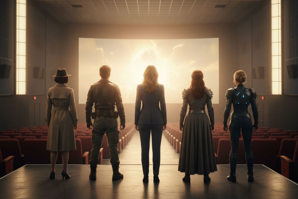 Illustration représentant le féminisme au cinéma