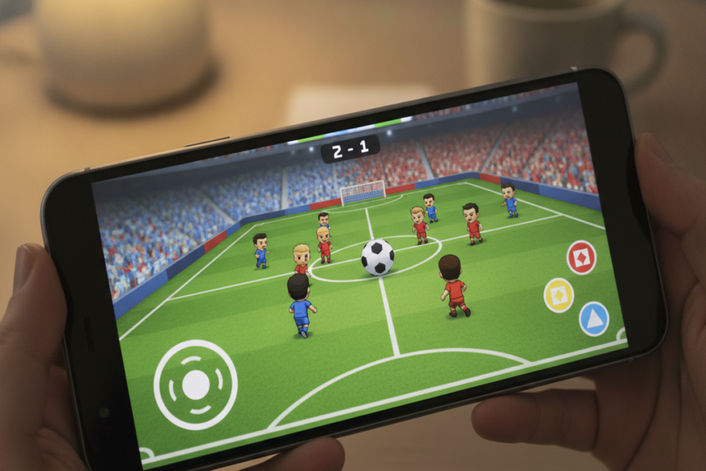 Gameplay d’un jeu similaire à FIFA Heroes