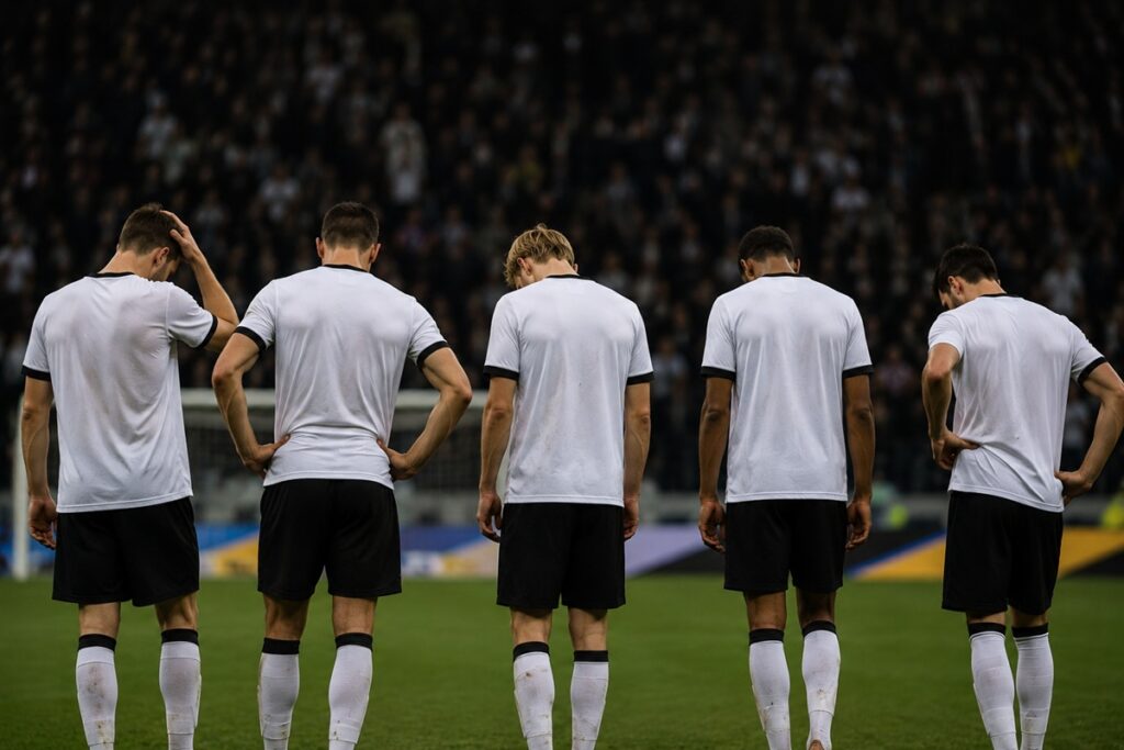 Les joueurs de l’Allemagne déçus
