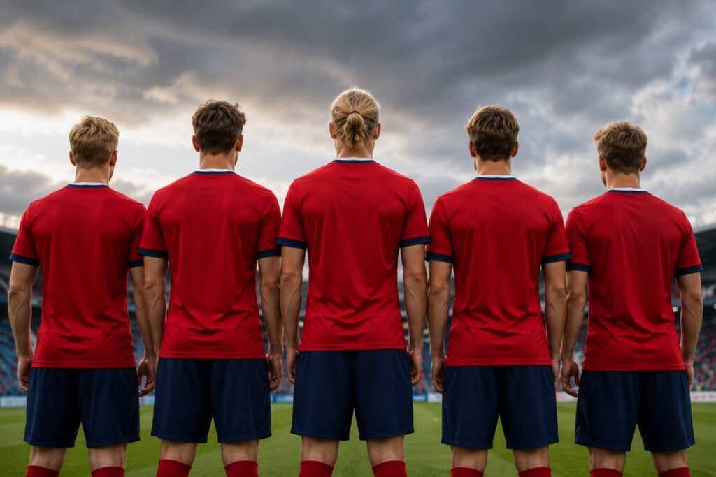 Les joueurs de la Norvège