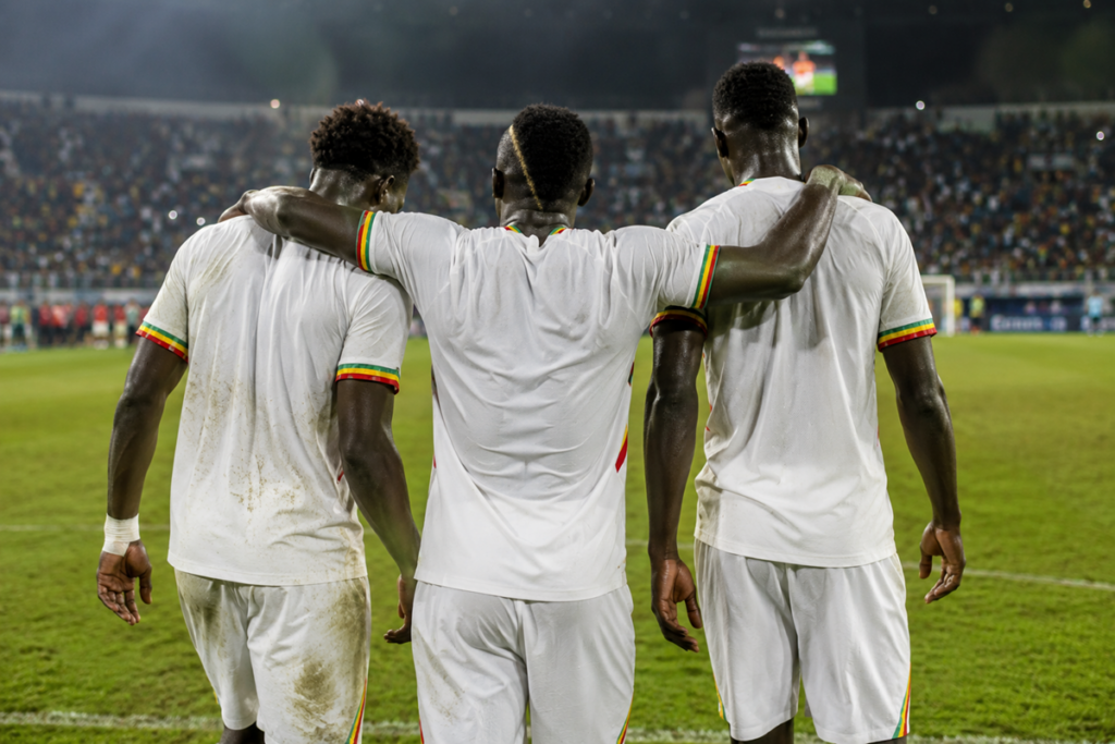 Les joueurs du Sénégal