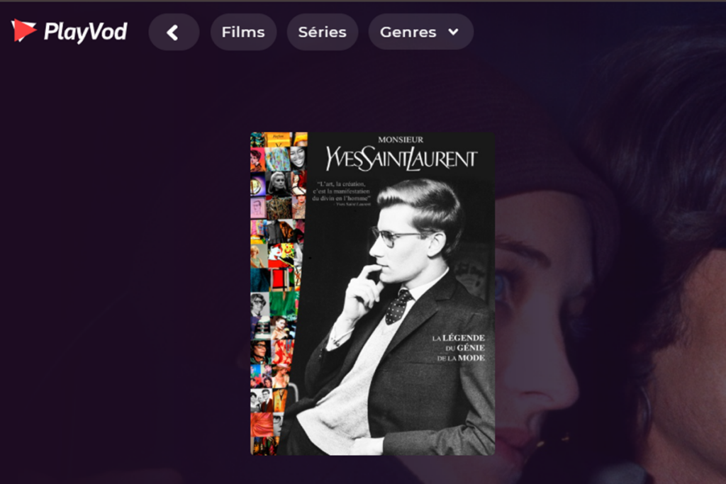 Le documentaire Monsieur Yves Saint-Laurent sur PlayVOD