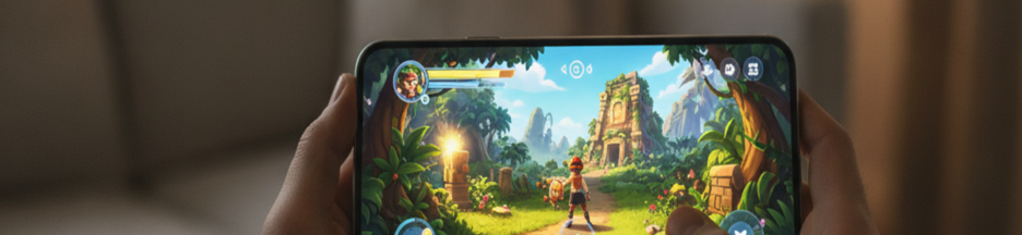 Un jeu RPG sur un smartphone