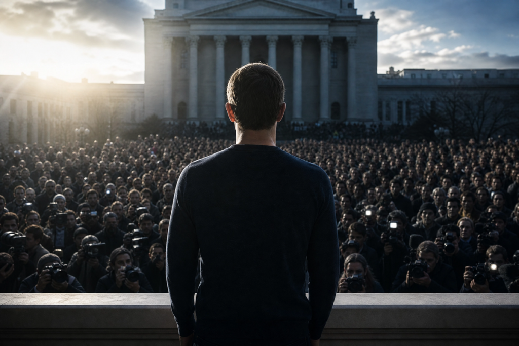 Personnalité publique confrontée à un scandale évoquant The Social Reckoning