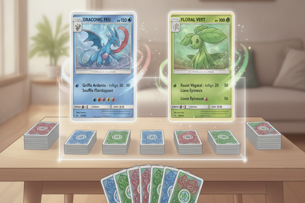 Gameplay d’un jeu similaire à Pokémon TCG Pocket