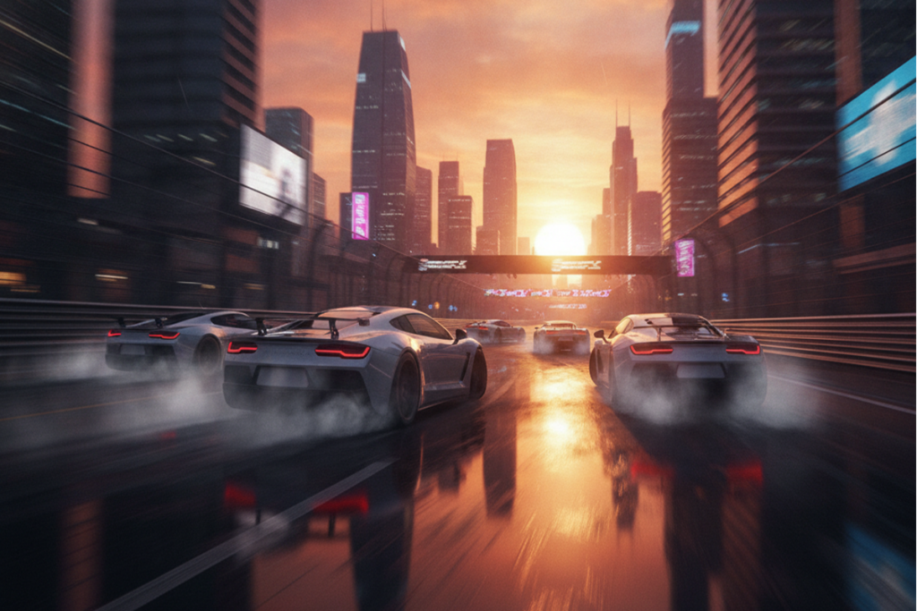 Gameplay d’un jeu similaire à Racing Master