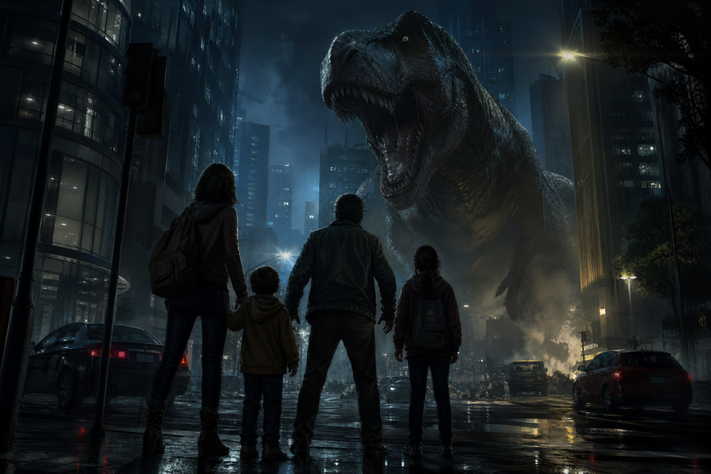 Scène cinématographique rappelant le film La Fin d'Oak Street