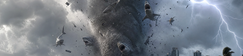 Scène similaire à celles des films Sharknado