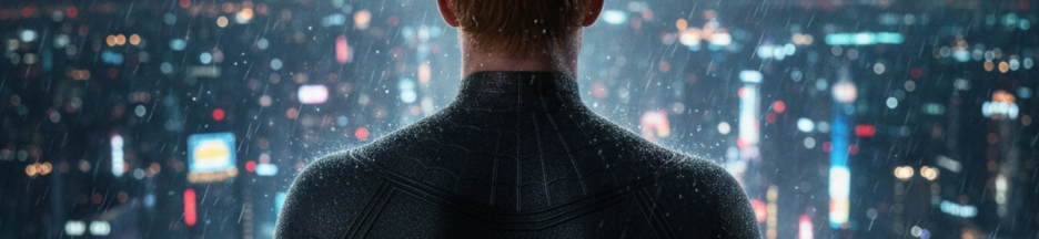 Silhouette d’homme araignée inspirée de Spider-Man: Brand New Day