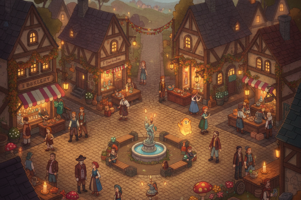 Gameplay d’un jeu de similaire à Fields of Mistria
