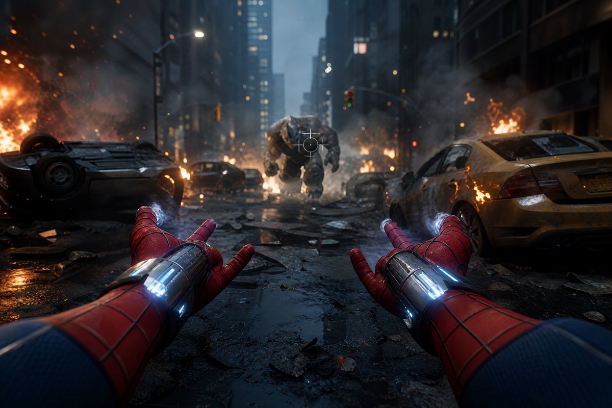 Gameplay d’un jeu comme Spider-Man Web Shooter