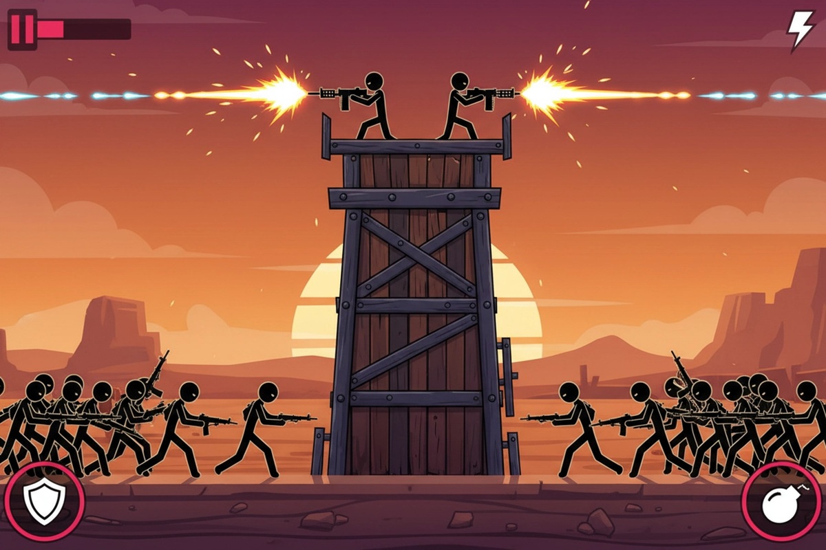 Gameplay d’un jeu comme Stickman Army: The Resistance