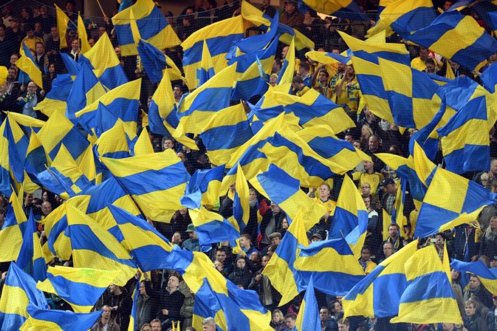 Supporters de la Suède en Coupe du monde