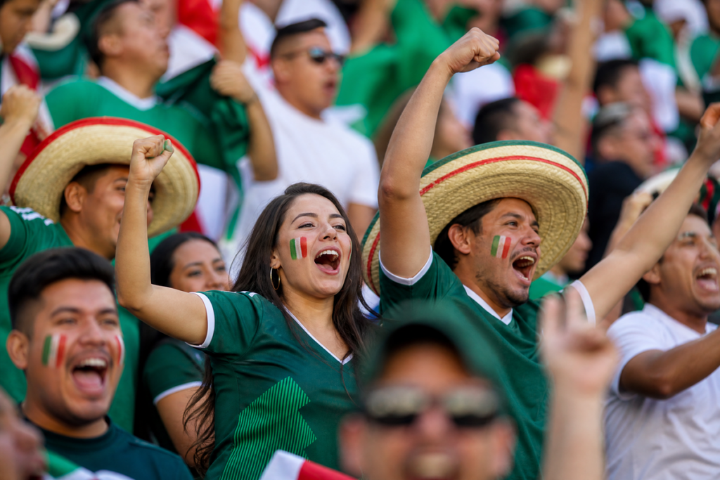  Les supporters du Mexique