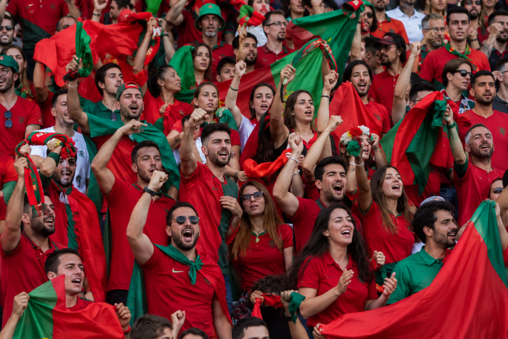 Les supporters du Portugal