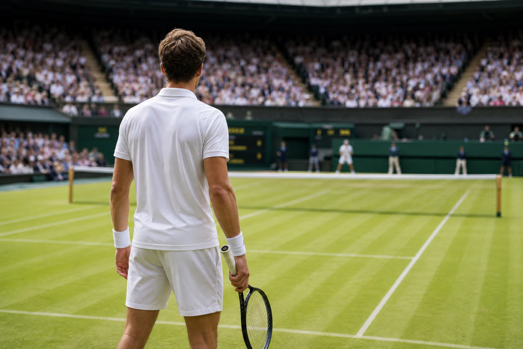 Match de tennis à Wimbledon 