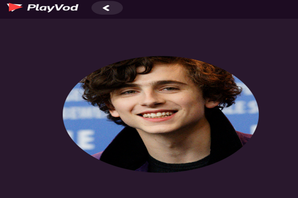 Photo de Timothée Chalamet sur PlayVOD