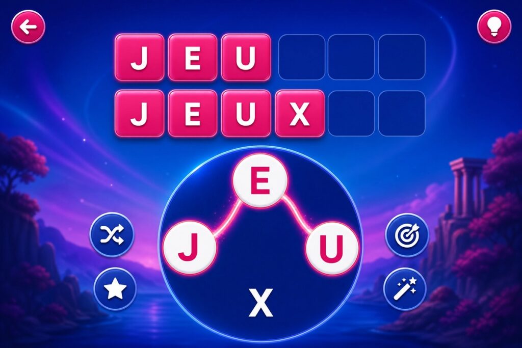 Gameplay d’un jeu comme Word Clash