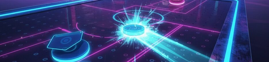 Gameplay d’un jeu comme Air Hockey