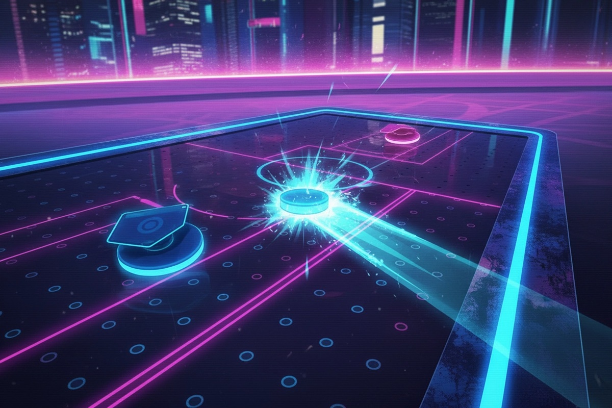 Gameplay d’un jeu comme Air Hockey
