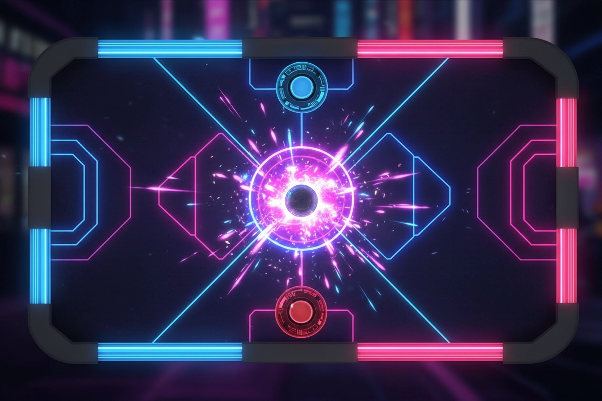 Gameplay d’un jeu comme Air Hockey
