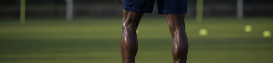 Un joueur de foot avec un ballon
