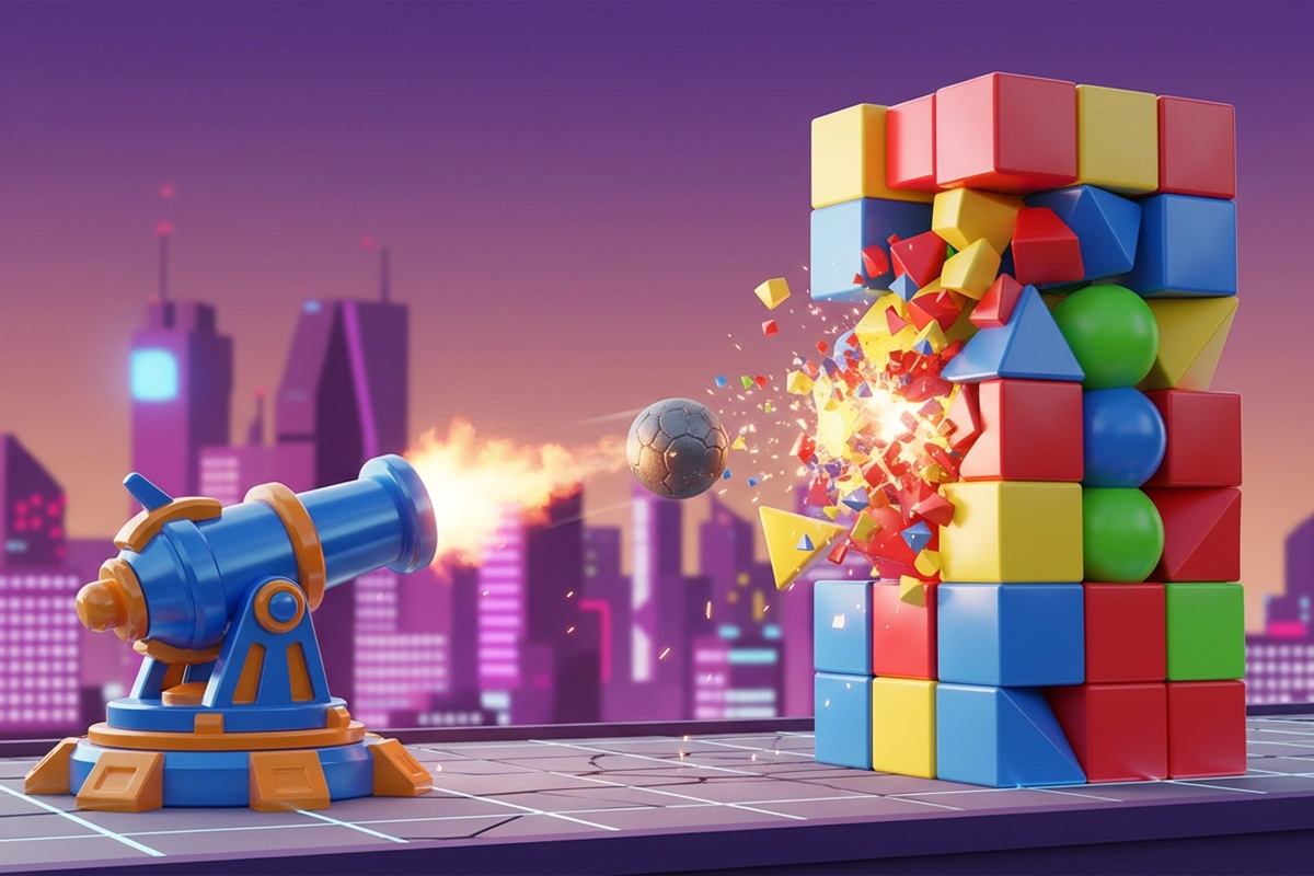 Gameplay d’un jeu comme Canon Balls 3D