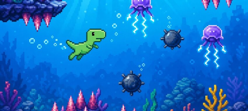 Dino Swim : allez toujours plus loin sur votre mobile