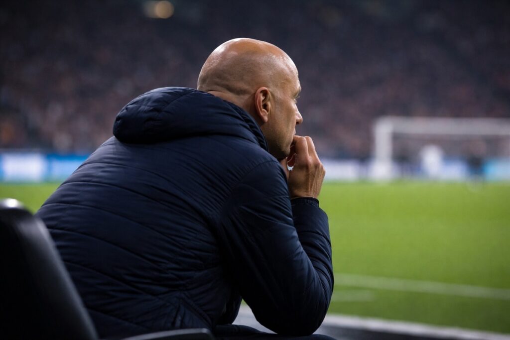 Un entraîneur de football