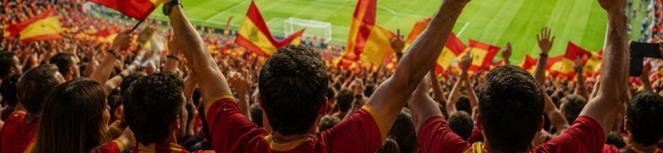 Les fans de l’Espagne qui célèbrent une victoire en Coupe du monde