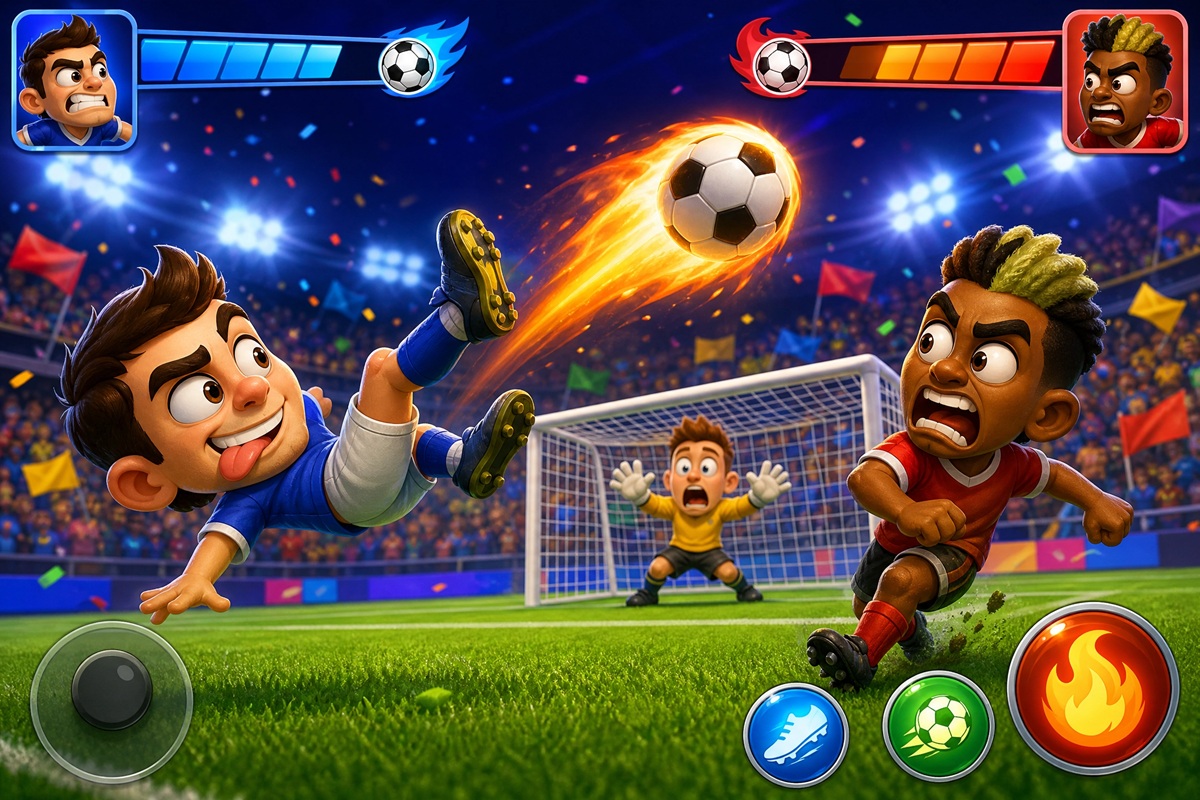 Gameplay du jeu mobile Funny Soccer