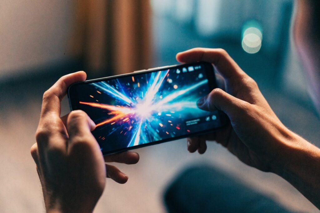 Gameplay d'un jeu de combat mobile avec adversaires réactifs