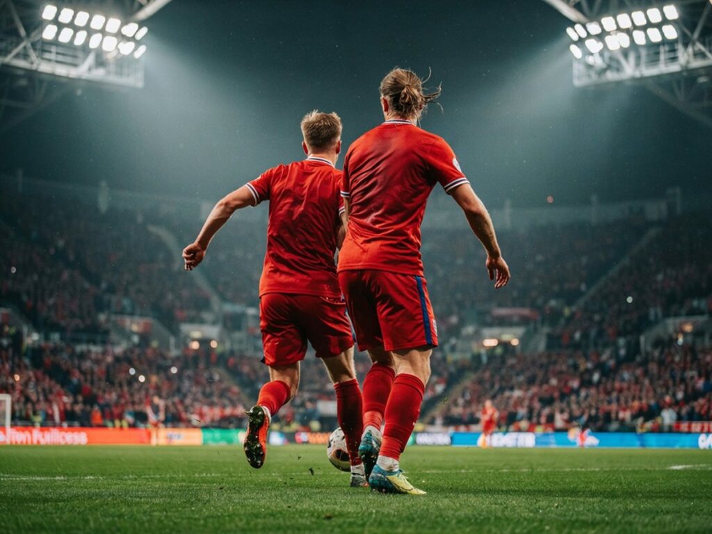 Illustration duel entre Harry Kane et Haaland
