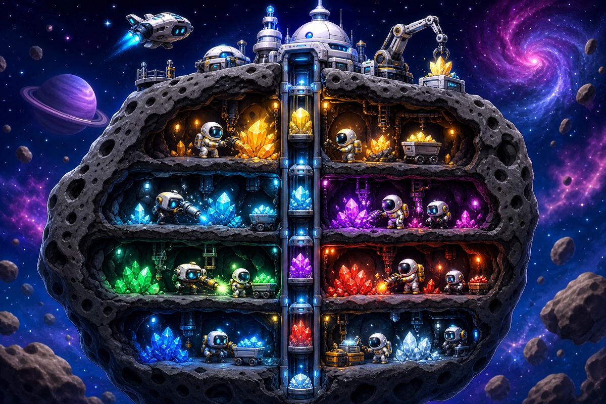 Gameplay d’un jeu comme Idle Miner Space Rush