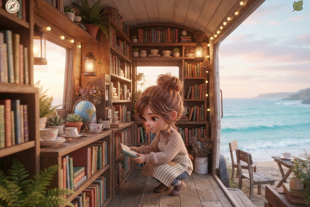 Gameplay d’un jeu rappelant Tiny Bookshop