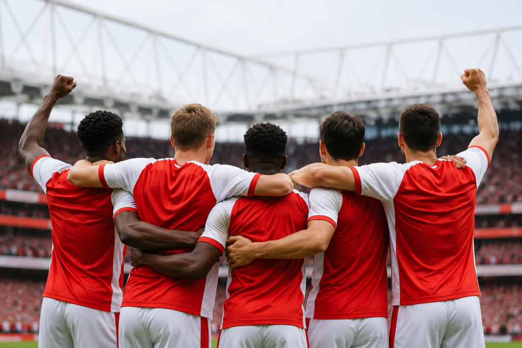 Les joueurs d’Arsenal