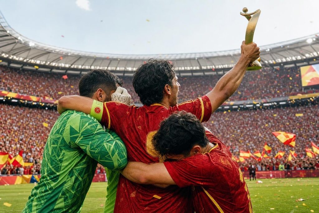 Les joueurs de l’Espagne