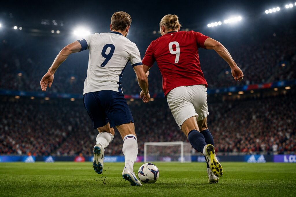 Match football Angleterre-Norvège