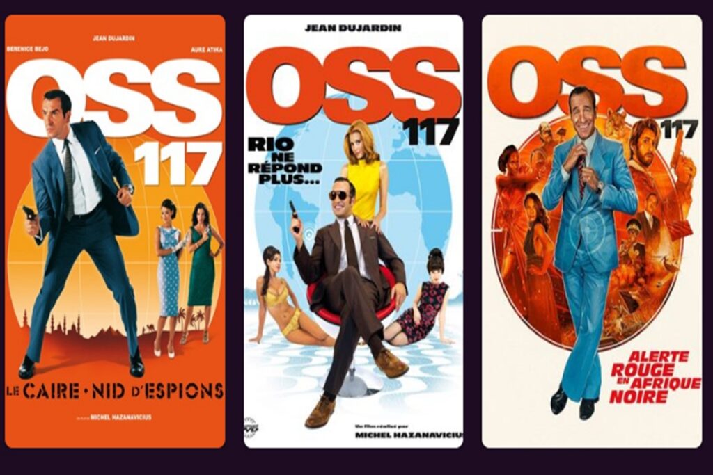 Affiche de trois films OSS 117